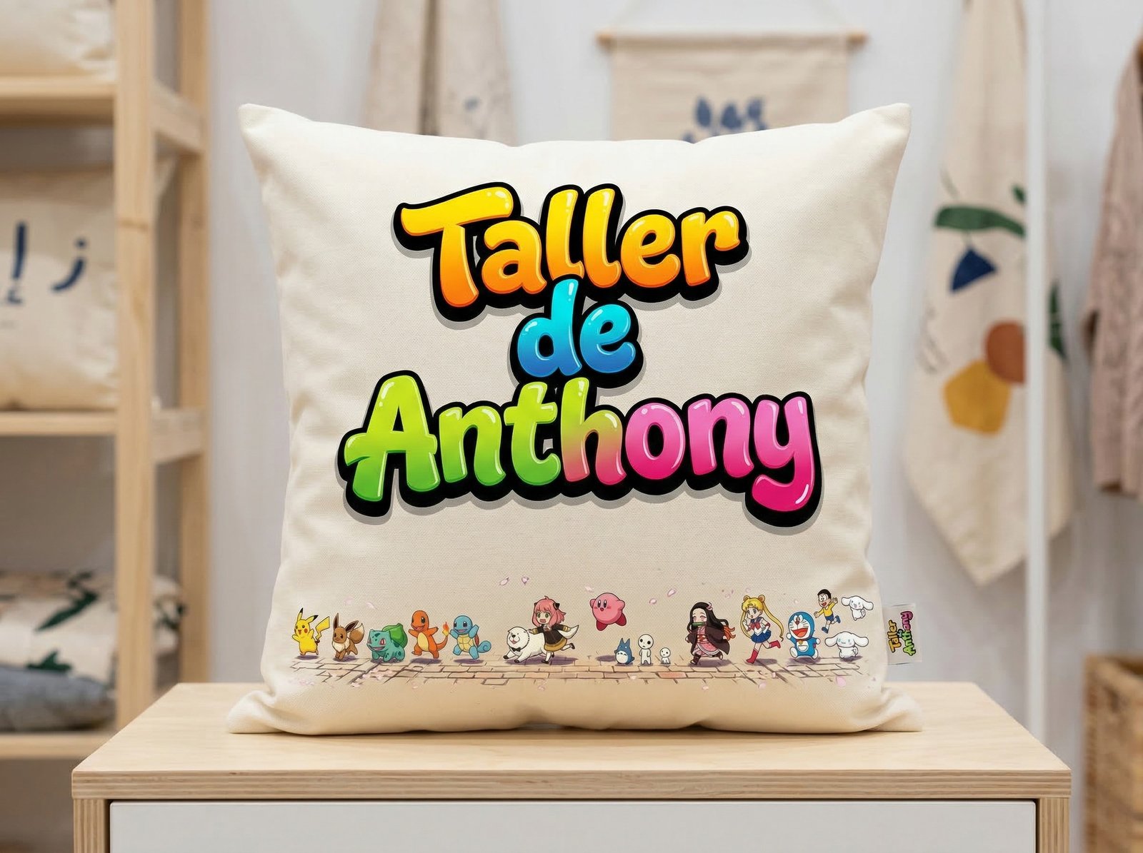 Almohadas personalizadas Taller de Anthony